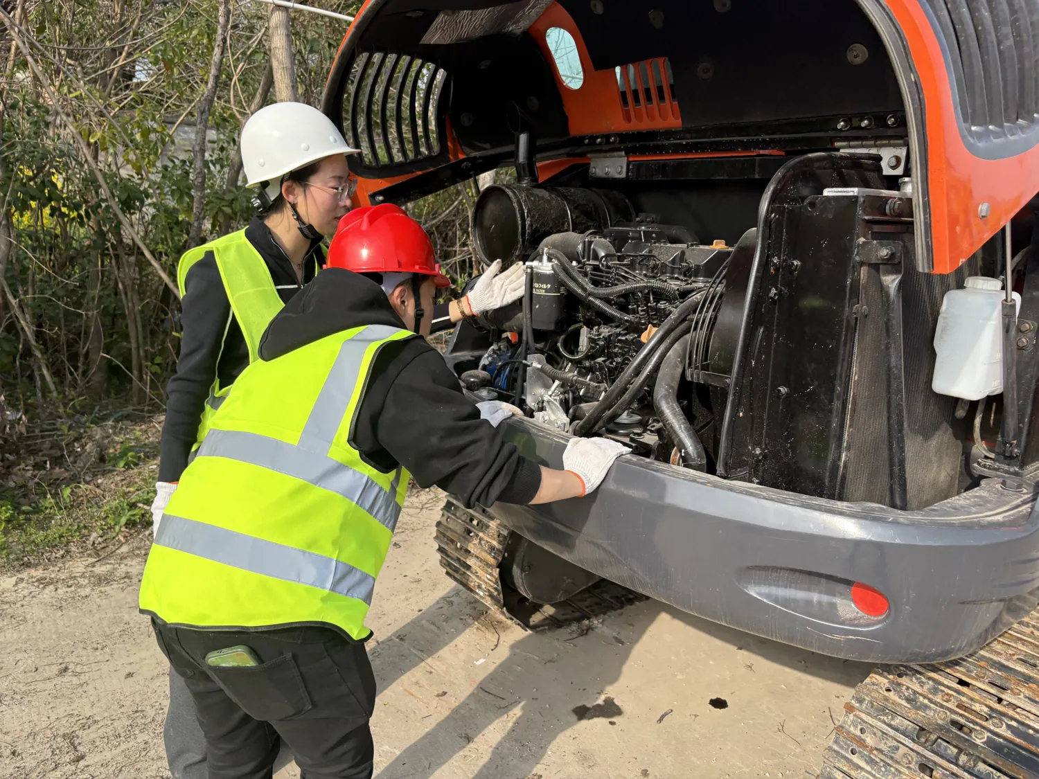 Municipal work — used wheeled excavator export